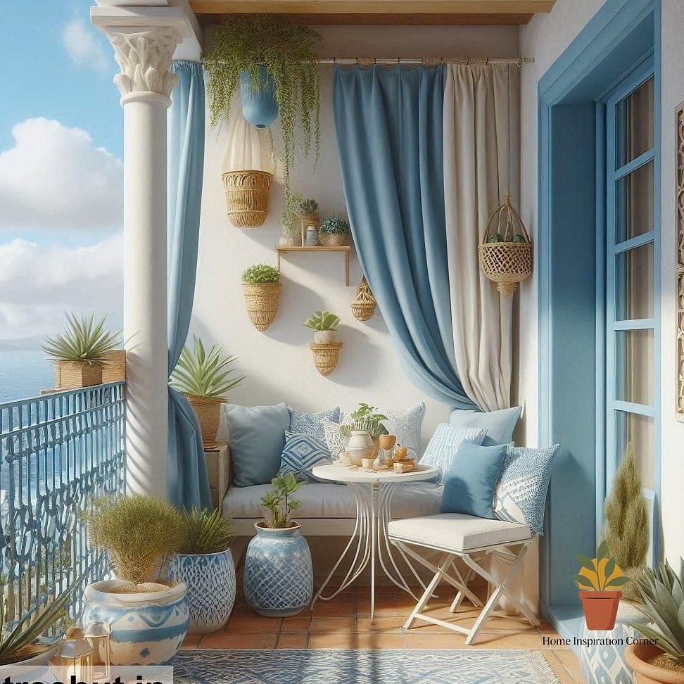 10 Balcony Decoration Inspiration Boards You'll Want to Copy 4 The Mediterranean Courtyard Escape
