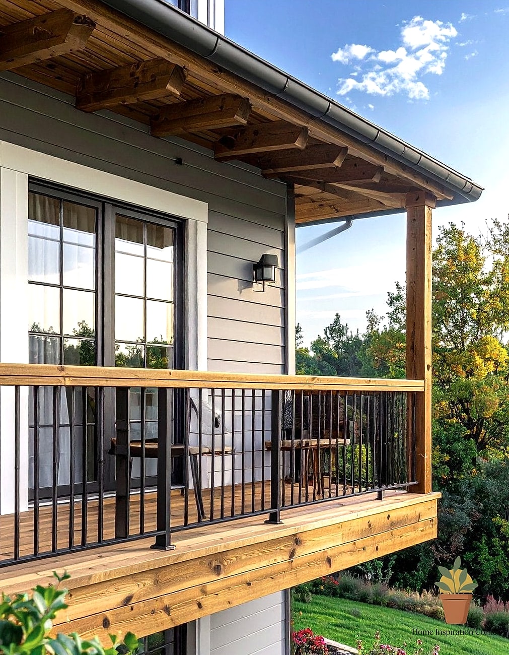 Metal or Wood Slat Roofing