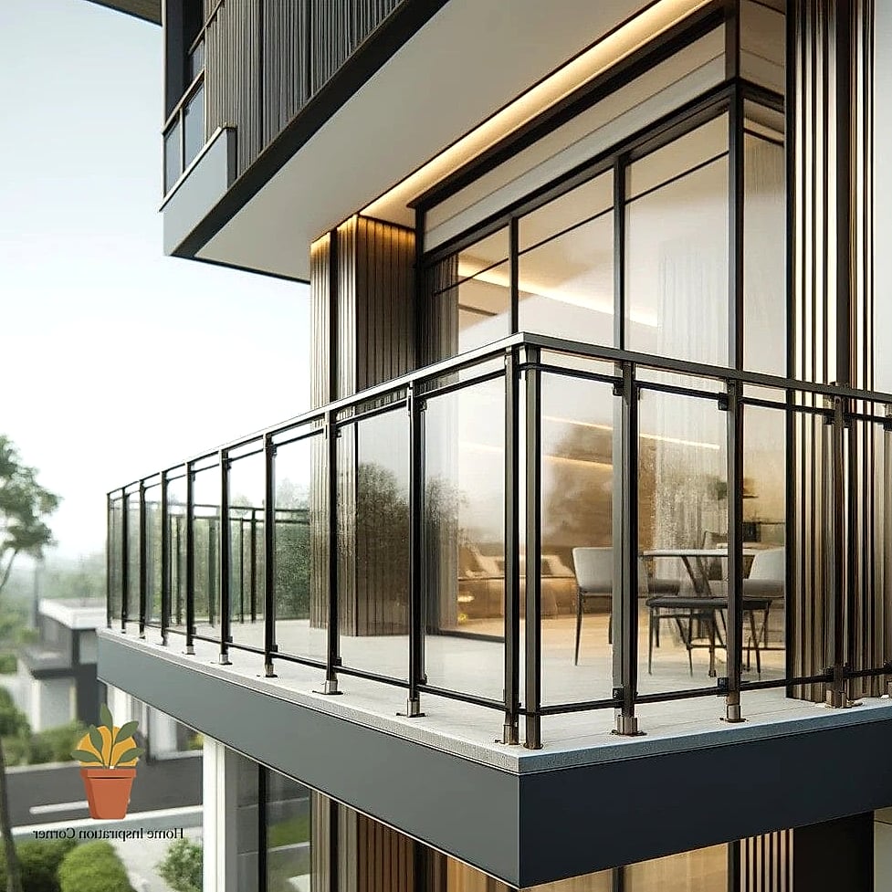 21 Glass Railing Balcony Looks We're Obsessed With This Year 10 Minimalist Glass with Stainless Steel Standoffs