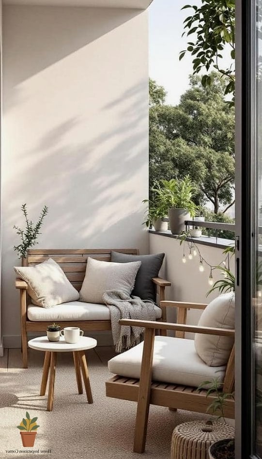 20 Small Balcony Looks We're Obsessed With This Year 7 Minimalist Scandinavian Nook