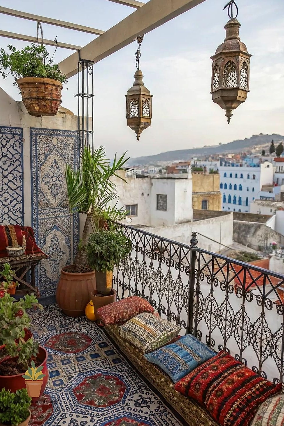 A Moroccan-Inspired Lounge Corner