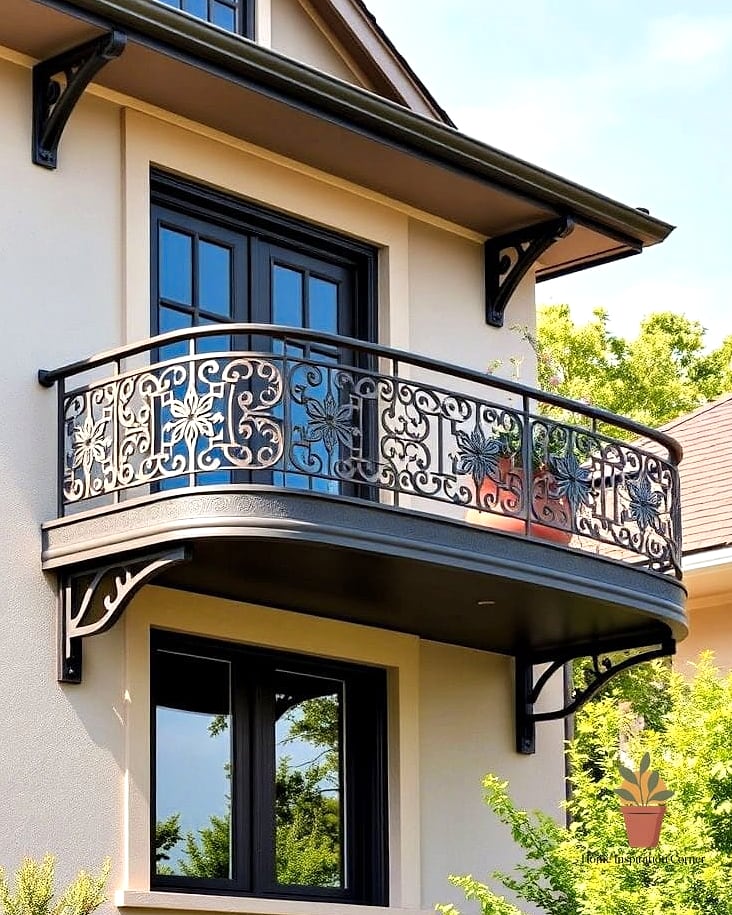 Ornamental Finials Topping the Posts