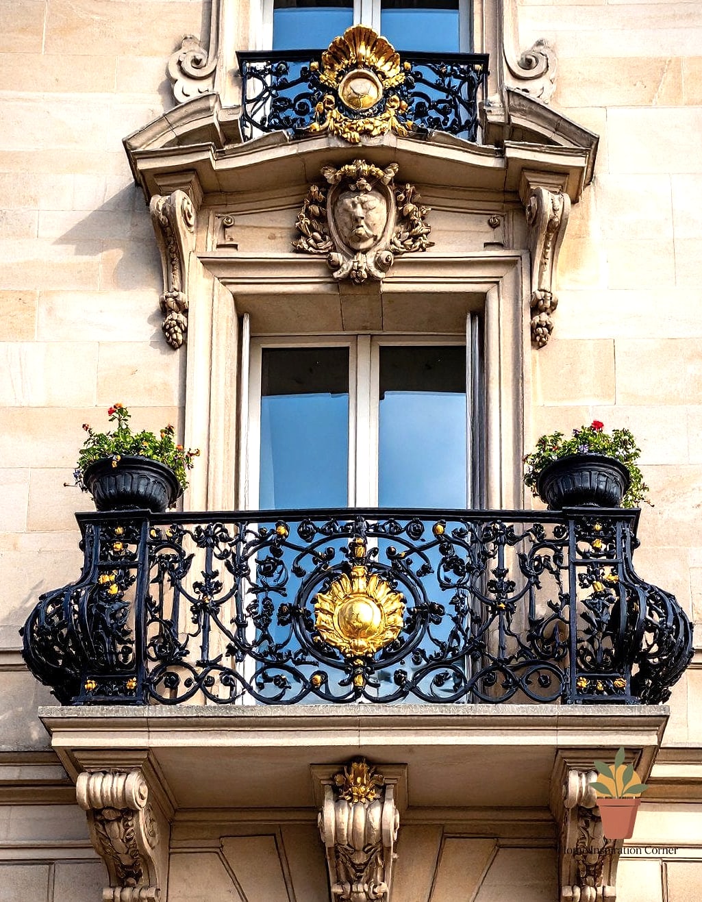 Ornate Cast Iron Balconet