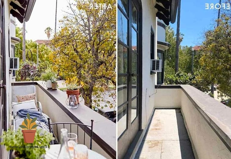 Outdated Metal Railing Gets a Privacy Screen Upgrade