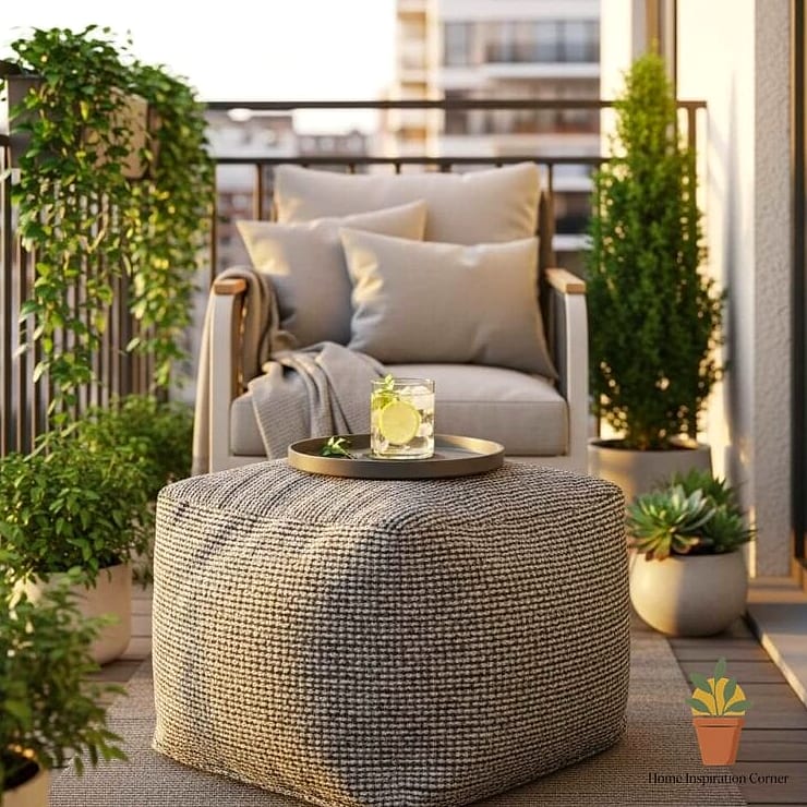 Outdoor Pouf or Floor Cushions