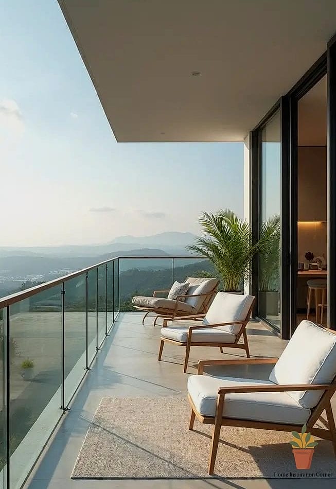 An Outdoor Rated Rug and Curtain Combo