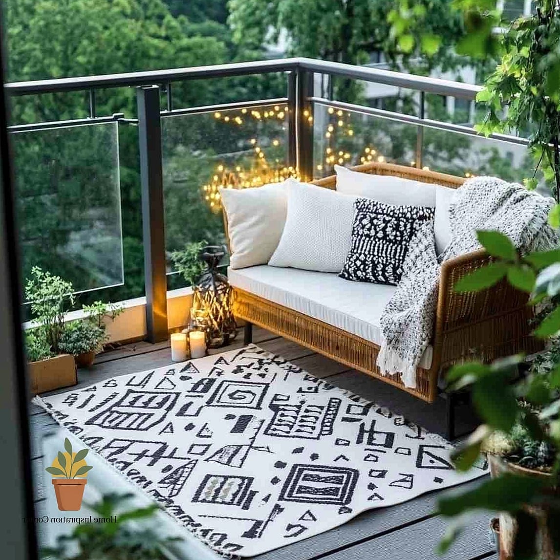 Outdoor Rug in a Bold Pattern