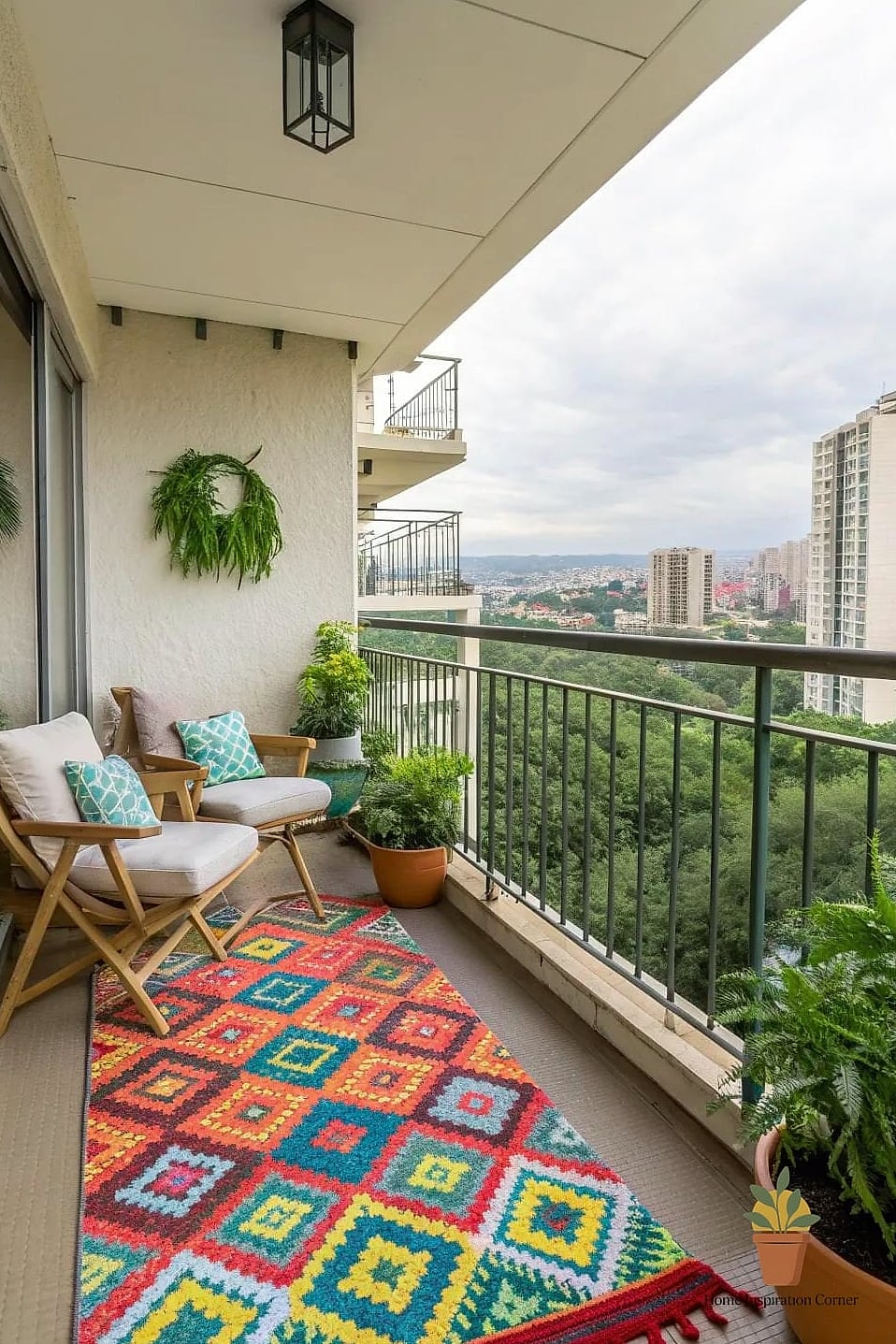 The Outdoor Rug and Layered Textiles Look