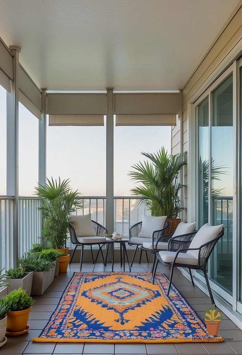Outdoor Rug to Define the Space
