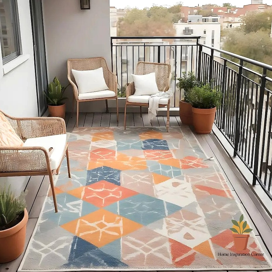 Outdoor Rug in a Bold Print