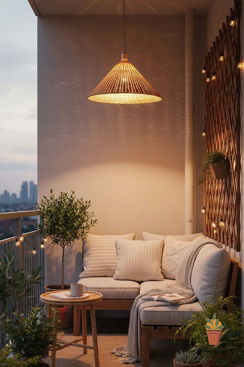 Pendant Lights Hung from a Pergola or Overhang