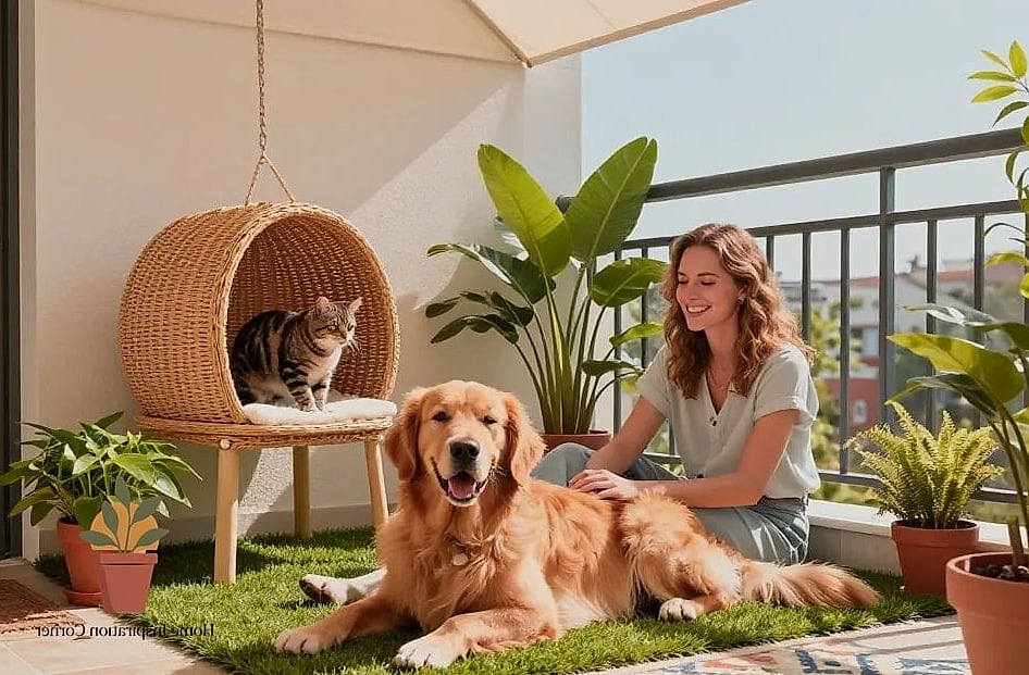 Pet-Friendly Balcony Portrait