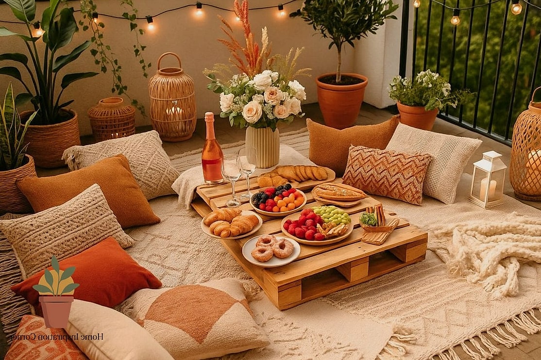 Picnic-Style Balcony Setup