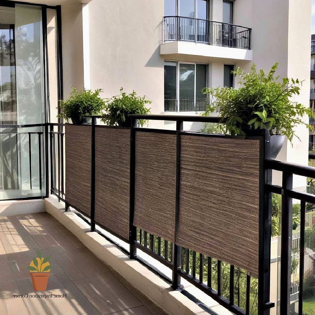 Privacy Screens with Built-In Planters