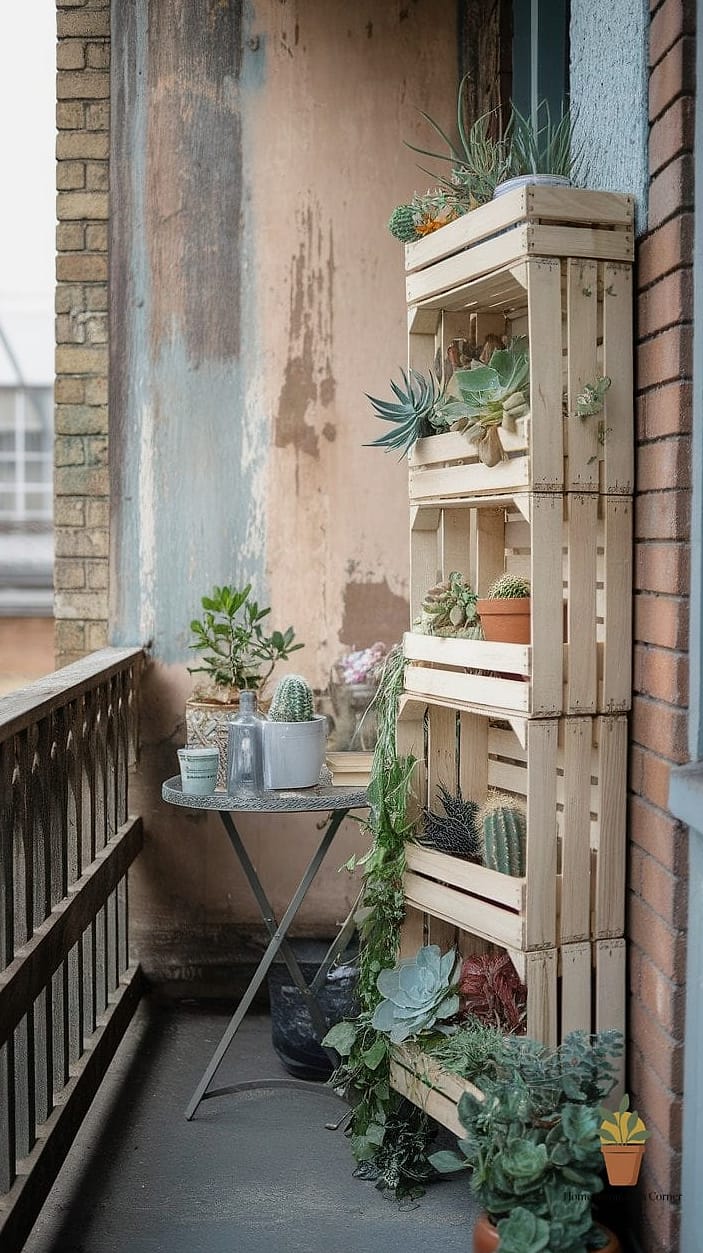 Repurposed Crates as Furniture