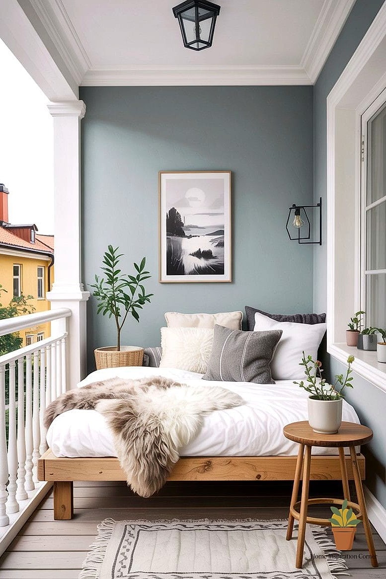 Scandinavian Simplicity Balcony