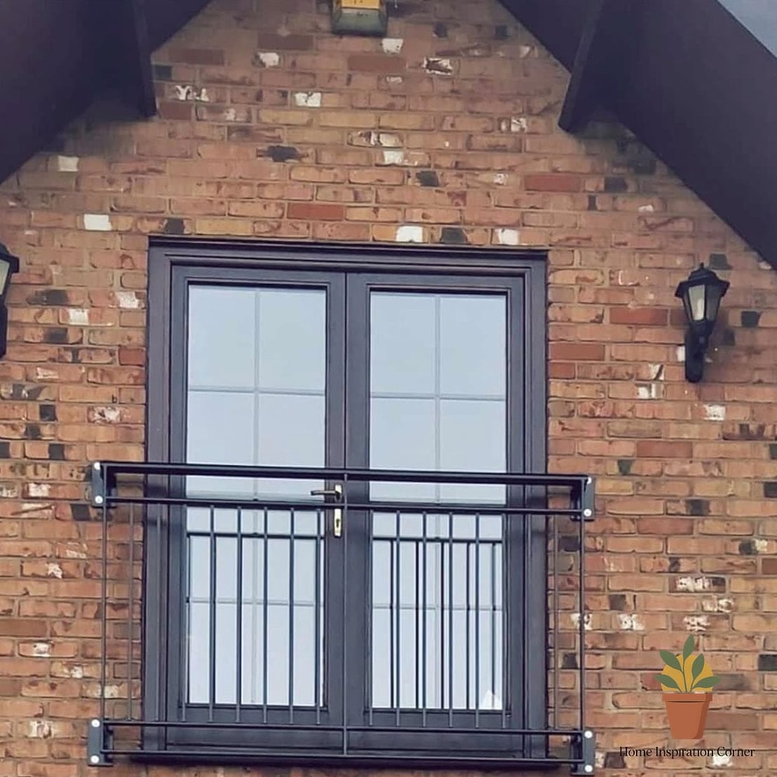 Shutters Flanking the French Doors