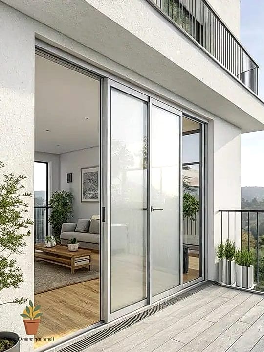 Sliding Door to Hinged French Door Conversion
