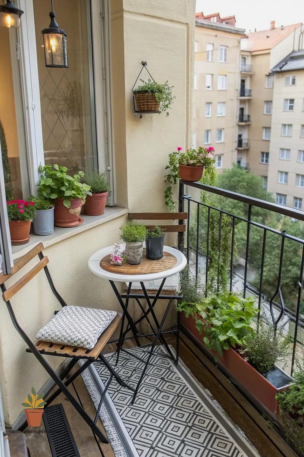 A Small Bistro Table and Chair Set