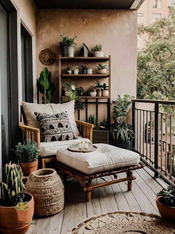 A Small Bistro Table with Mismatched Chairs