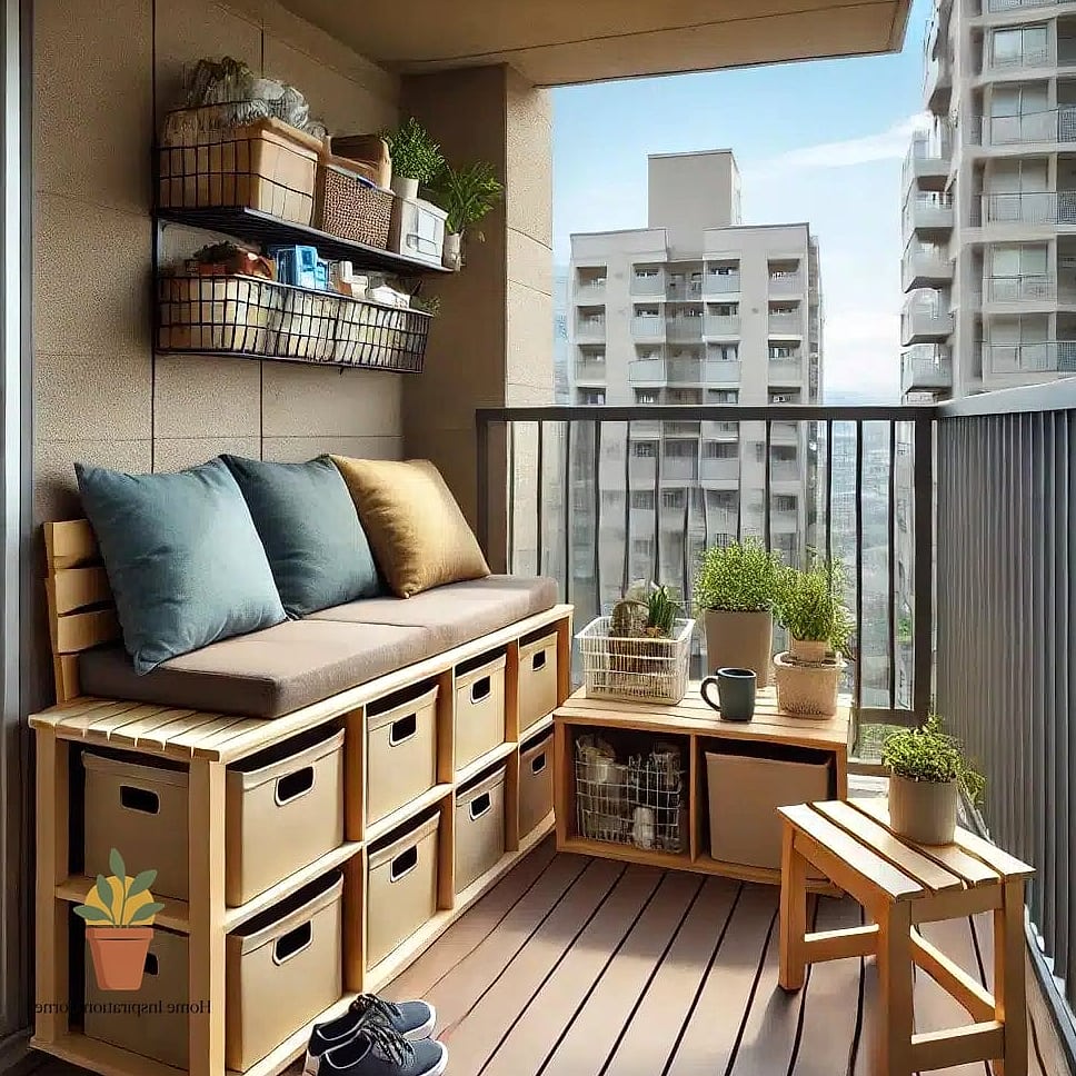 Stacked Crate Shelving