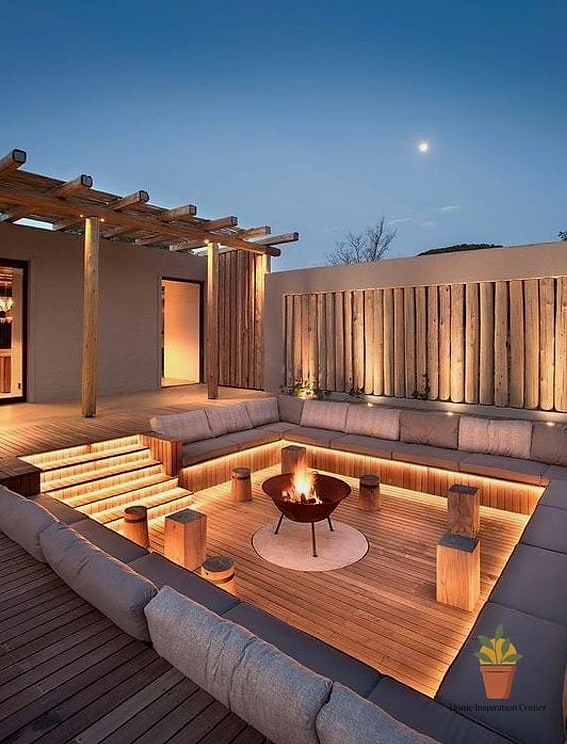 7 Creative Outdoor Balcony Ideas Ideas You Haven't Seen Before 2 A Sunken Lounge Feel With Layered Floor Cushions