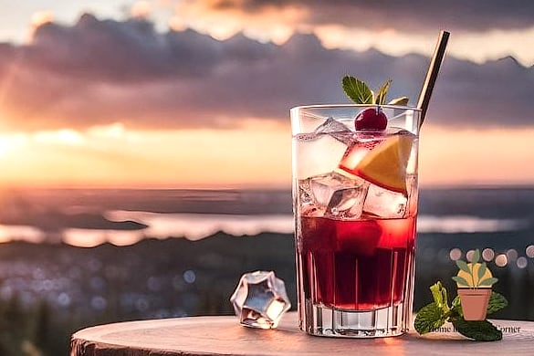 Sunset Cocktail Hour Scene