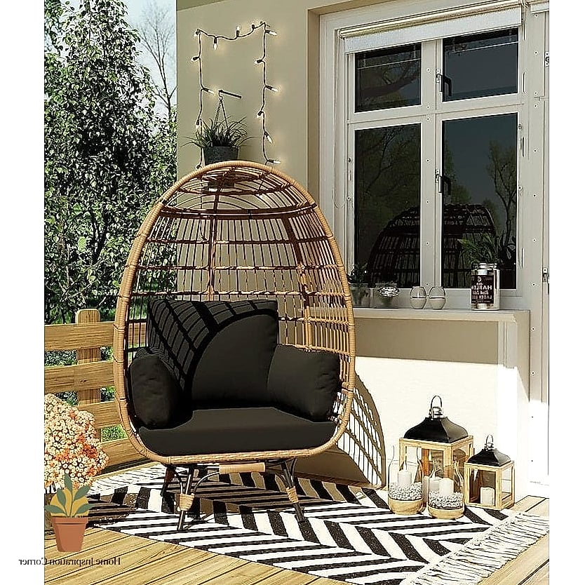 23 Beautiful Balcony Furniture Inspiration Photos Worth Saving 12 Swivel Egg Chairs on a Stand