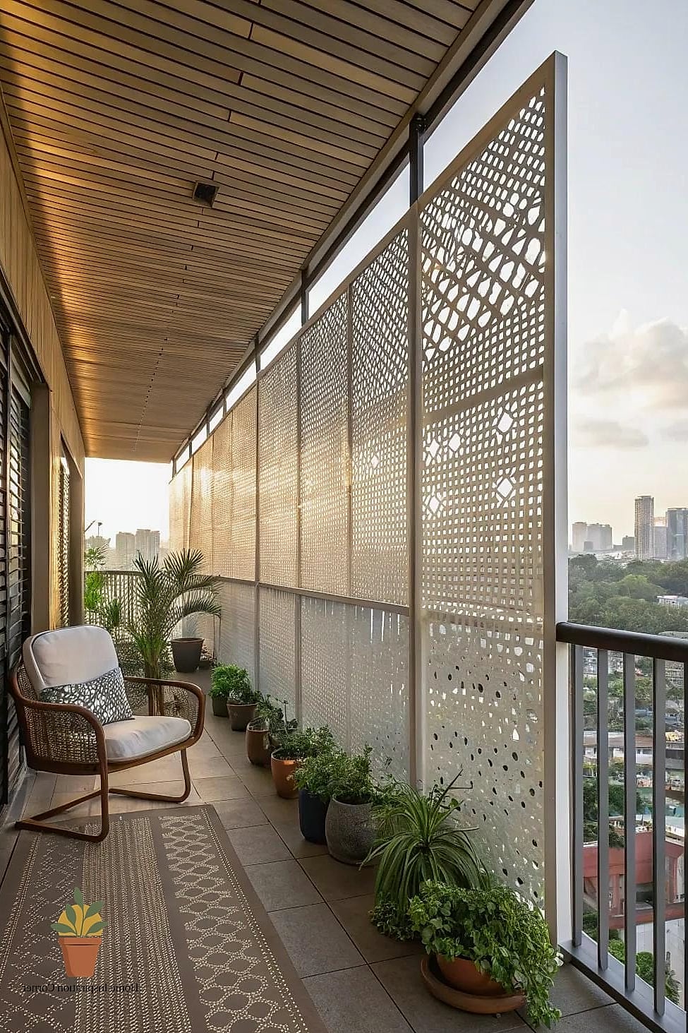 Tall Privacy Fencing with Lattice Top