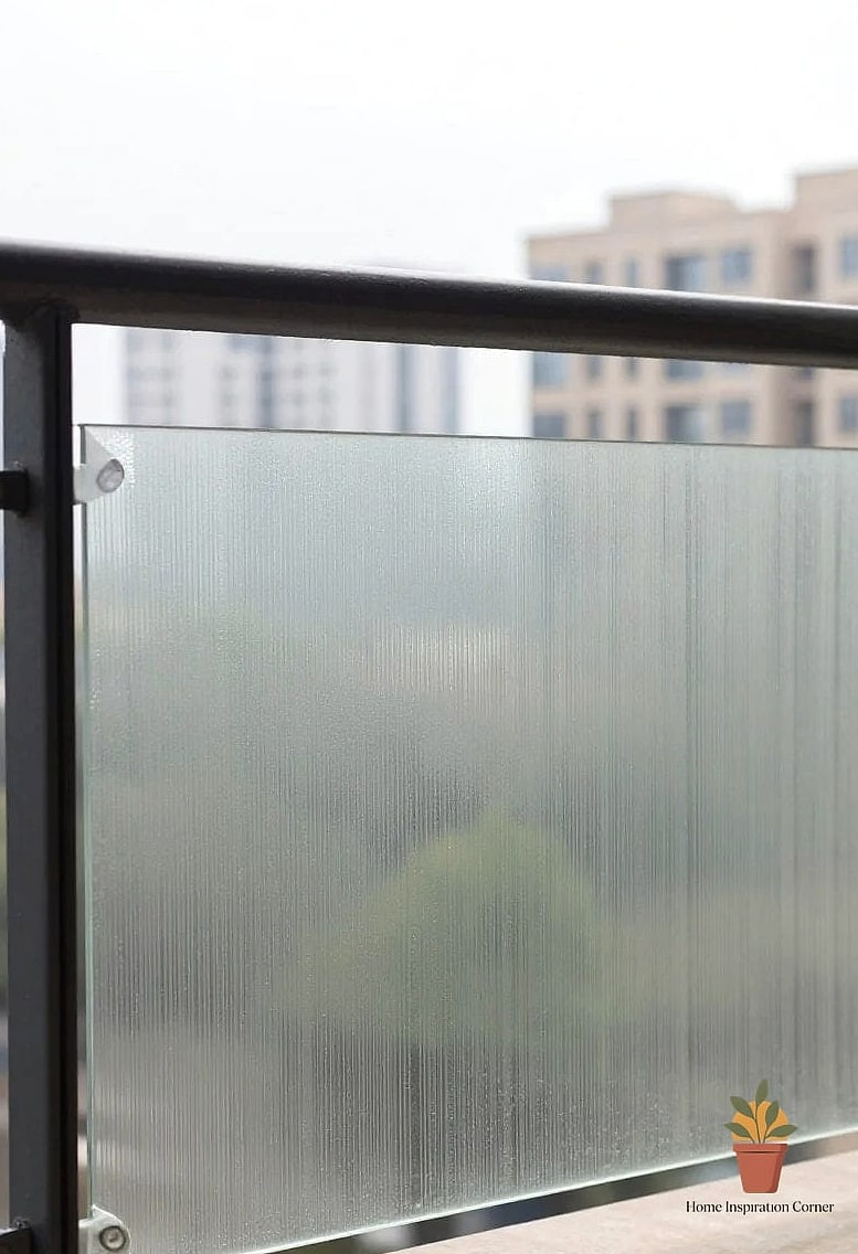 21 Glass Railing Balcony Looks We're Obsessed With This Year 21 Textured or Reeded Glass Panels