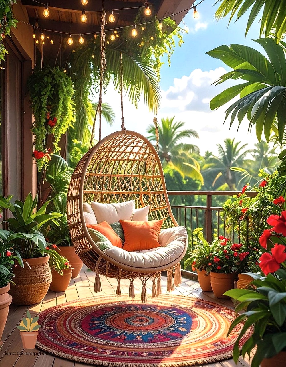 Tropical Jungle Balcony