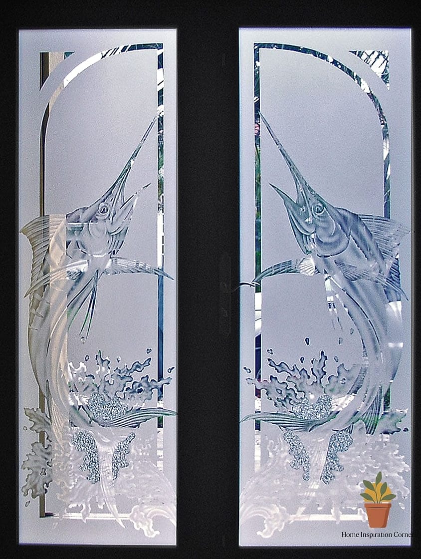17 Etching Glass Design For Balcony Ideas That Work in Any Size Home 16 Two-Tone Frosted and Clear Sections
