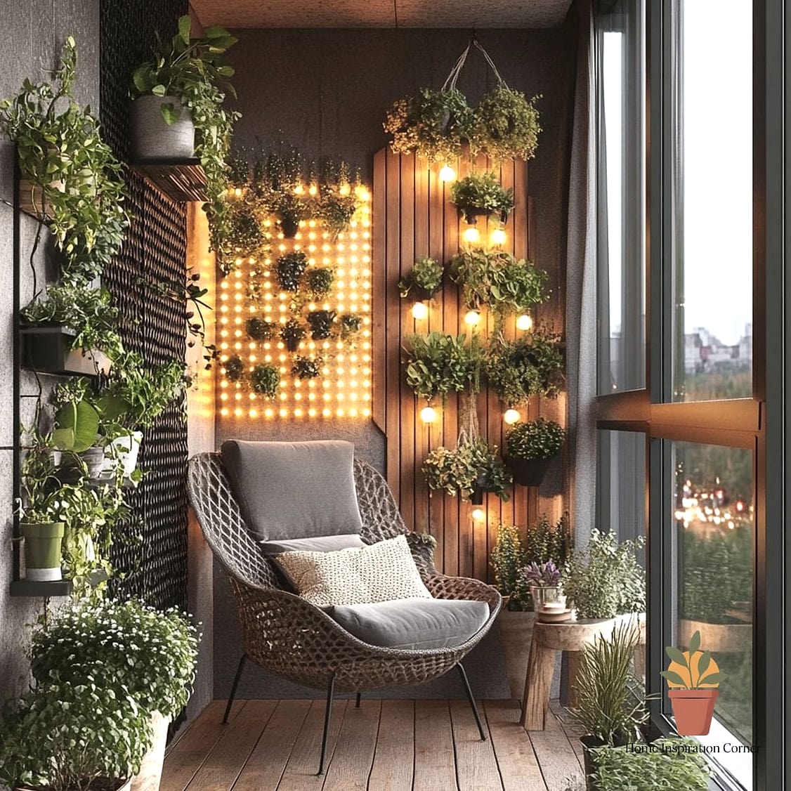 Vertical Garden Wall Using Modular Planters