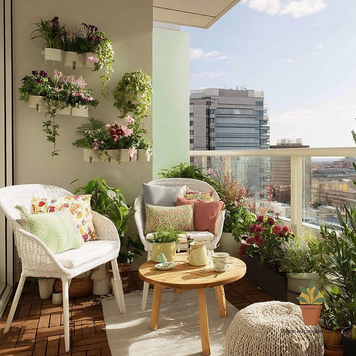 A Vertical Garden or Wall-Mounted Planters