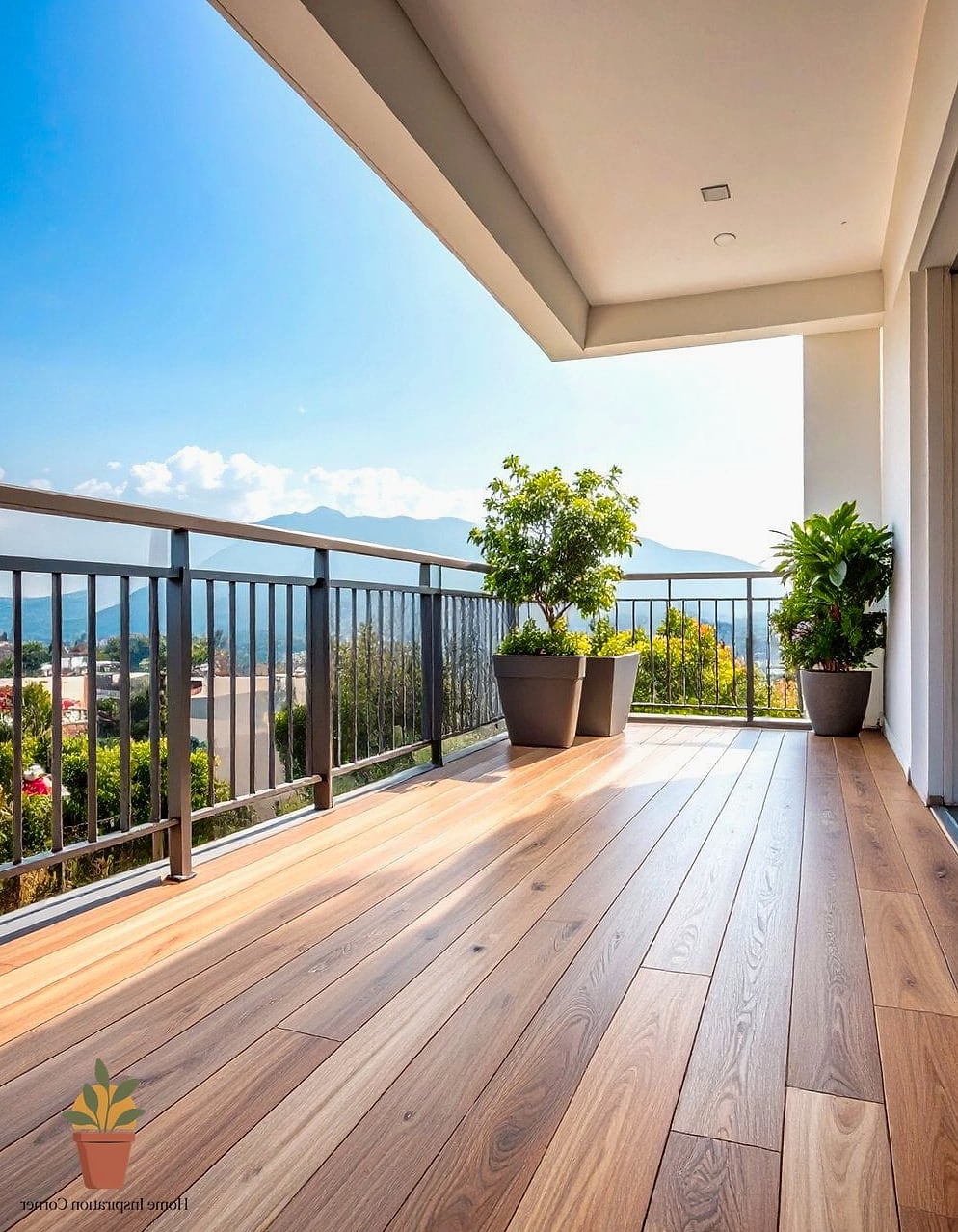 18 Balcony Tiles Ideas That Will Transform Your Space 3 Wood-Look Porcelain Planks