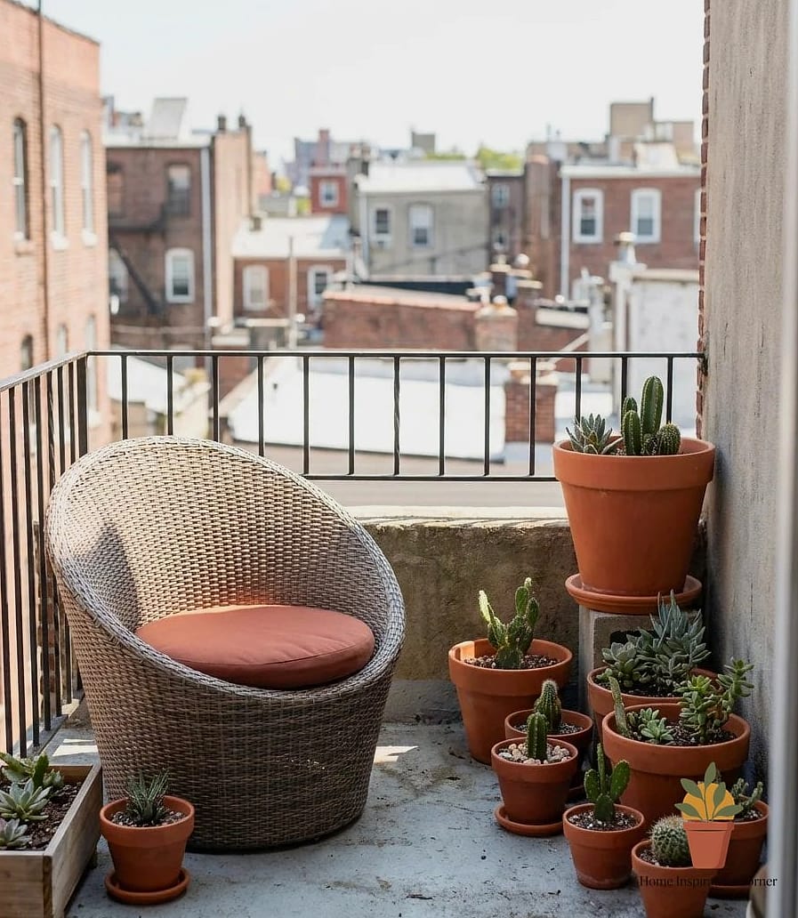 23 Beautiful Balcony Furniture Inspiration Photos Worth Saving 23 Woven Papasan Chairs