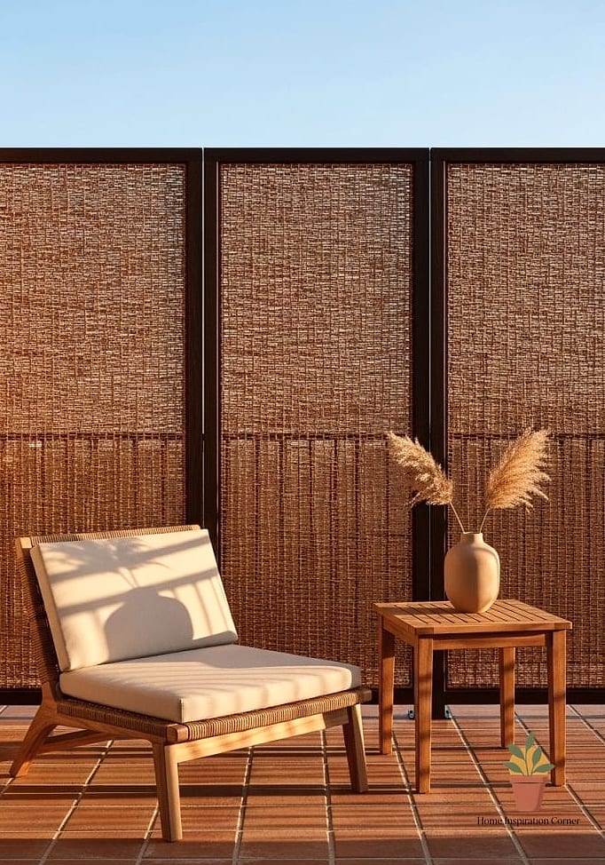 Woven Rattan Fencing