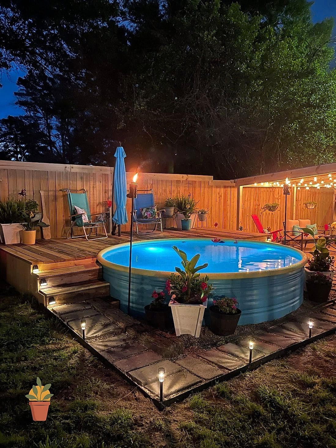 Above-Ground Pools with a Deck Surround