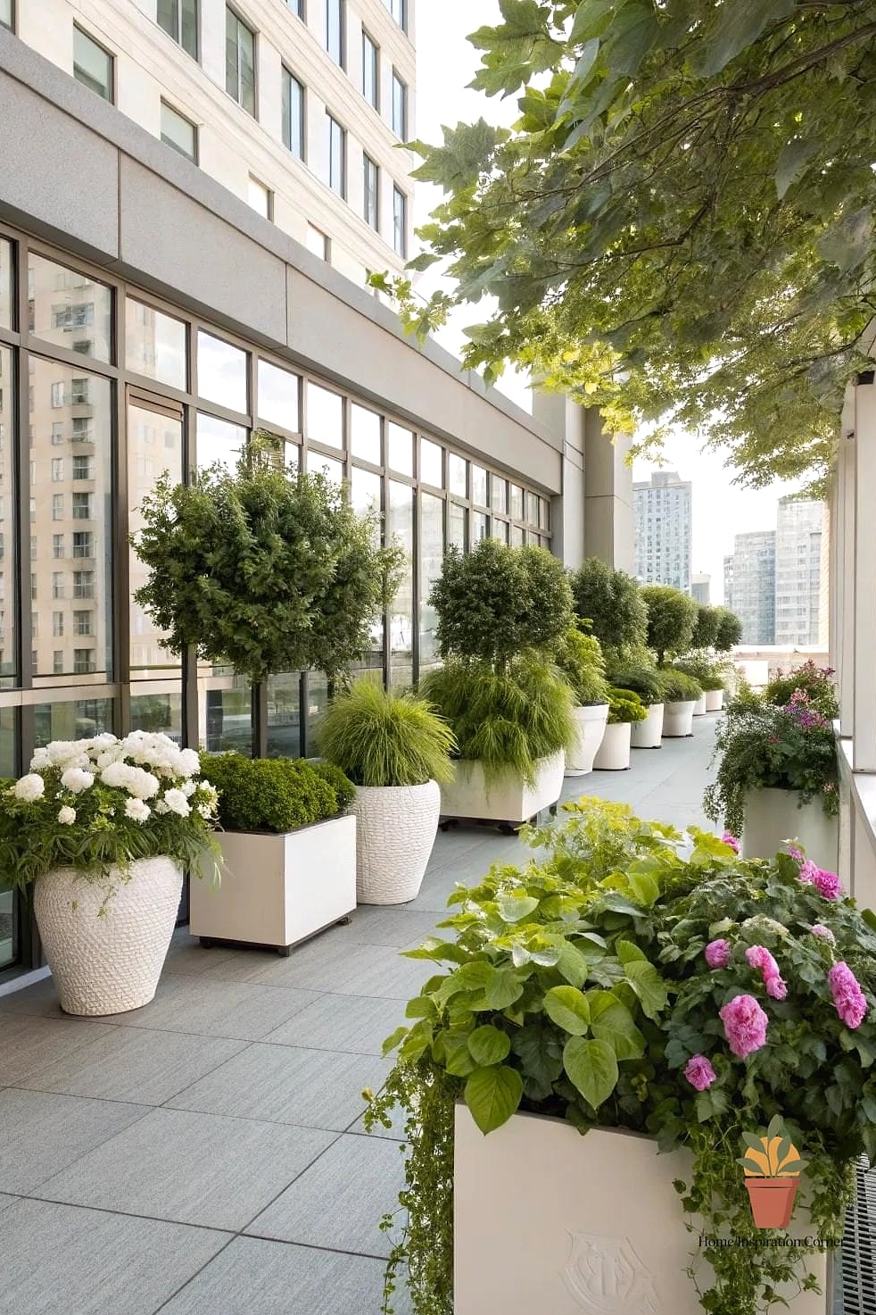 Add Built-In Planters Along the Perimeter