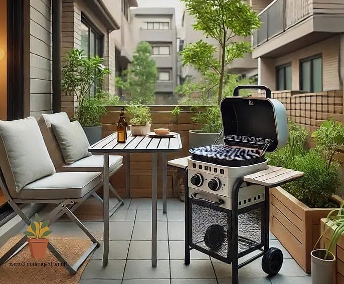16 Patio Decorating Ideas Apartment Ideas That Are Both Stylish and Practical 14 Add a Compact Grill or Portable Fire Pit