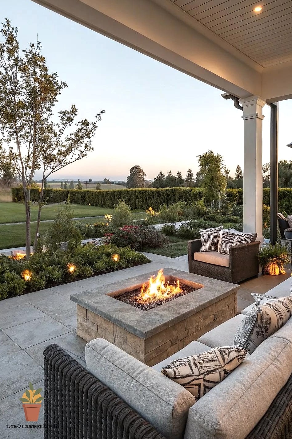 Add a Fire Pit Zone With Heat-Resistant Materials