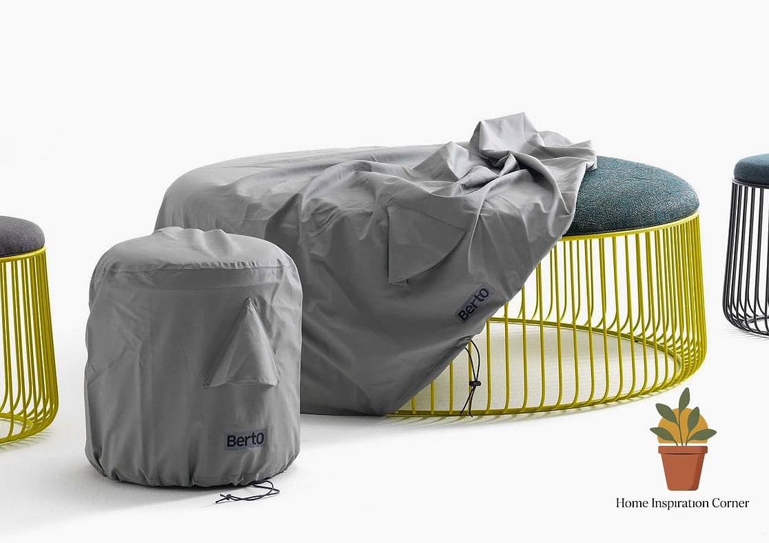 Add an Outdoor Pouf for Flexible Seating