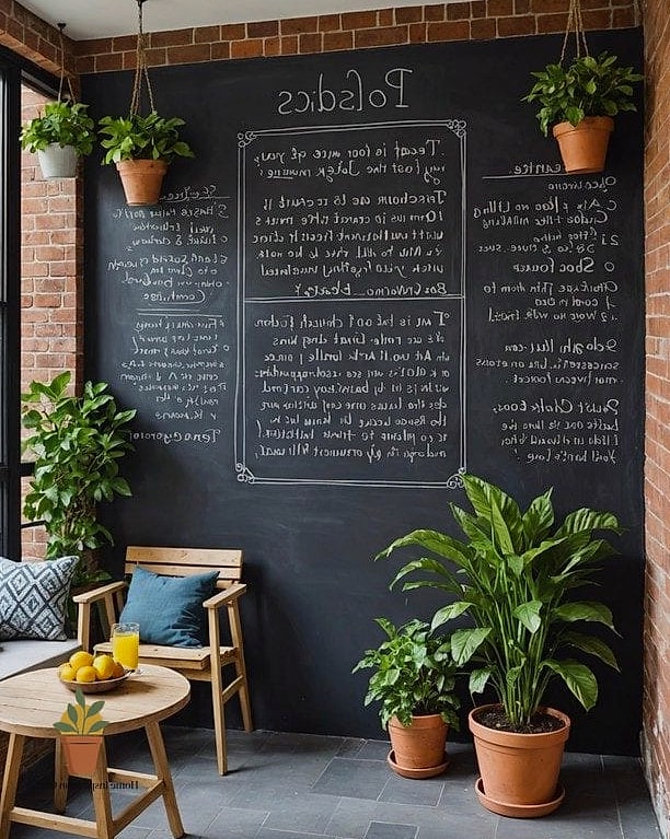 Add a Small Chalkboard or Framed Art Piece