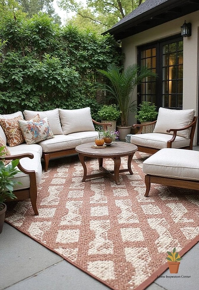 Add Textured Outdoor Curtains