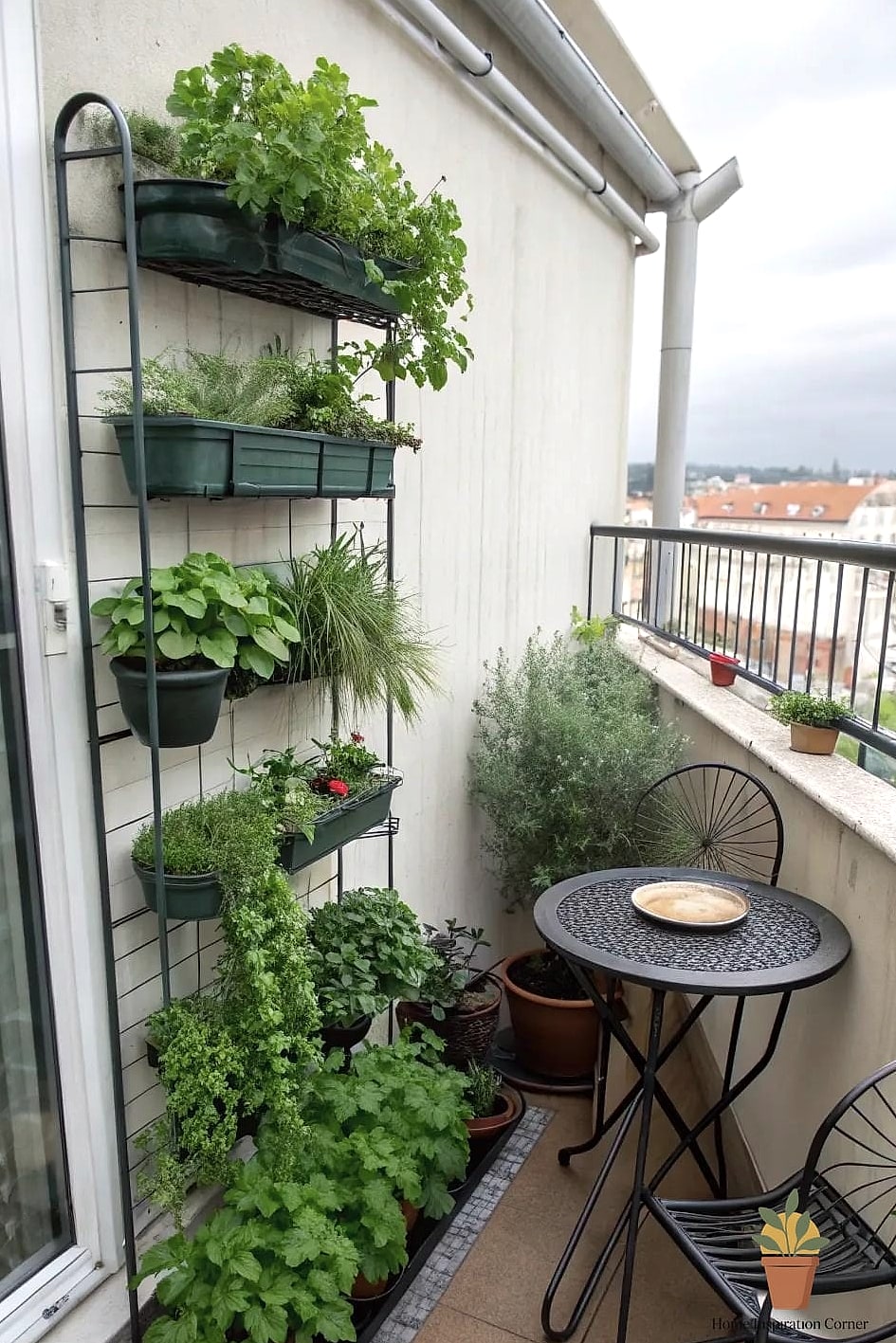 21 Apartment Patio Decorating Ideas Ideas That Work in Any Size Home 11 Add a Vertical Herb Garden Near the Grill Area