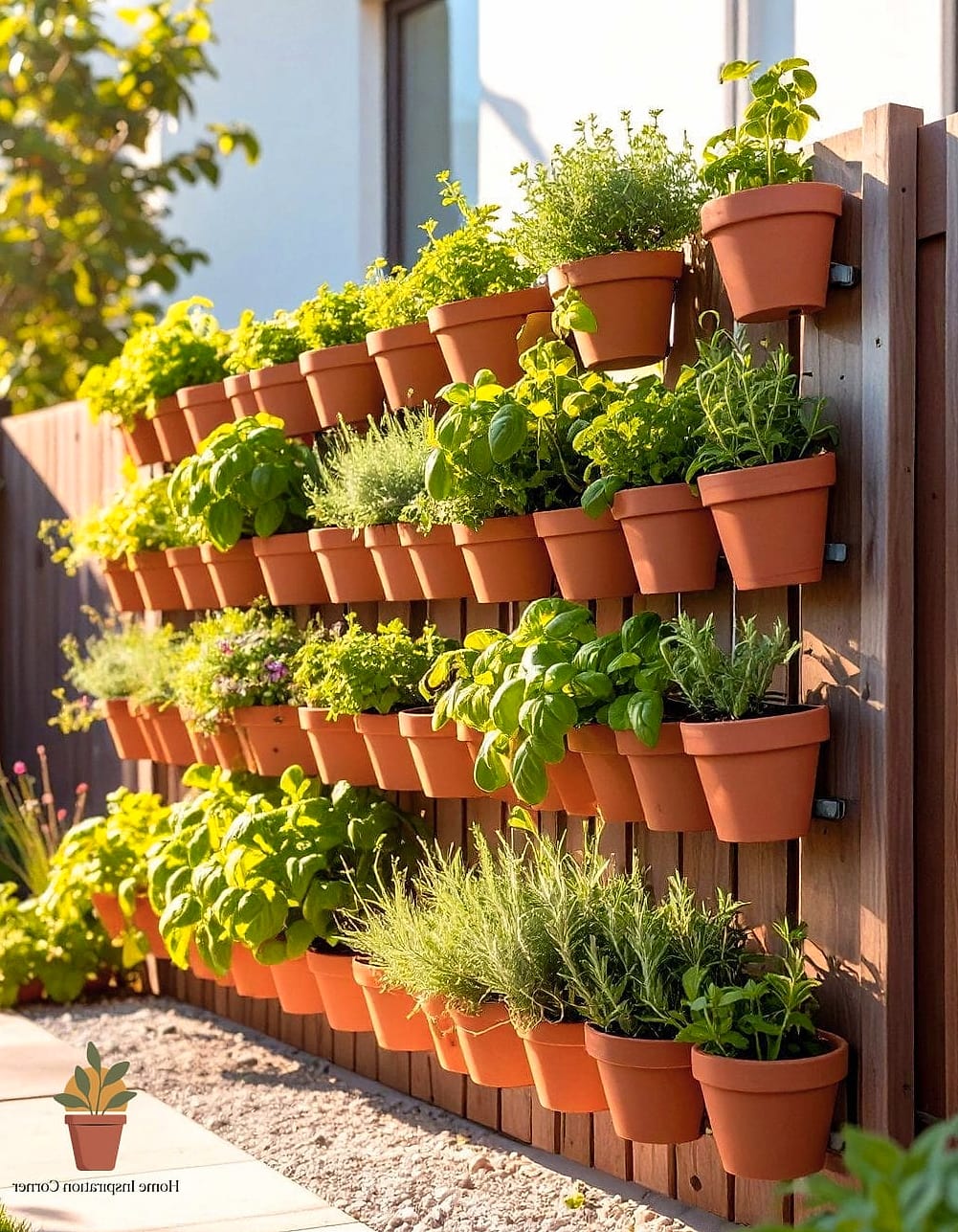 Add a Vertical Herb Garden Near the Kitchen Door
