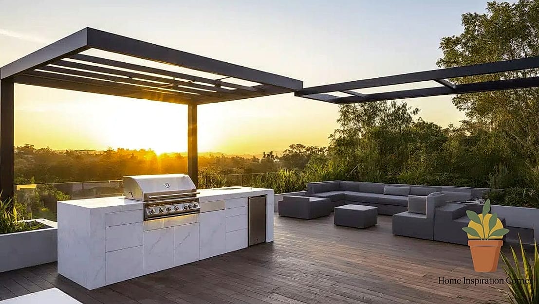 All-Season BBQ Room with Retractable Walls