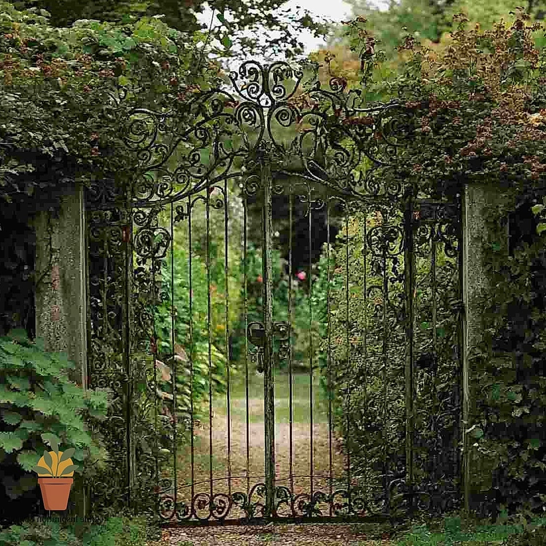Antique Iron Gate Accent