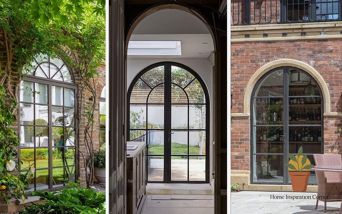 Arched Balcony Doors for Old-World Charm