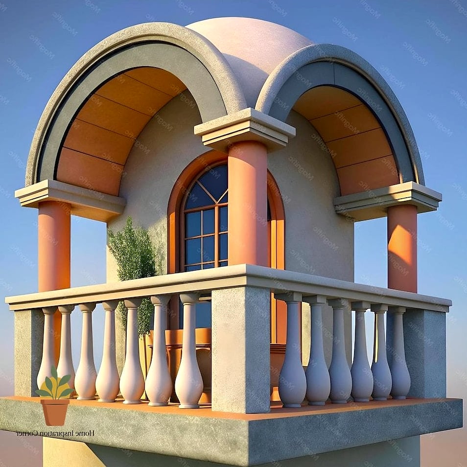 Arched Trellis Entry Sketch